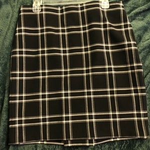 Plaid Black Skirt